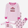 Leveret Kids Matching Girl & Doll Pajamas - Pink - 3Y
