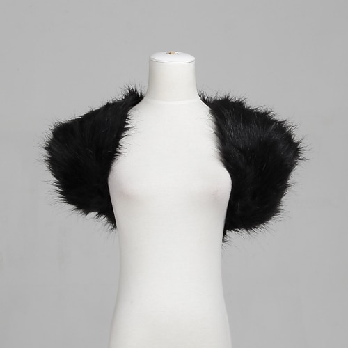 Boleros Goldene Zwanziger 1920er Kunstpelz-Schal Der große Gatsby Charleston Kostüm Damen Valentinstag Maskerade Party Hochzeitsgast Party-Abendmode Erwachsene Schal Image