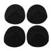 2 Pairs Soft Elastic Highâ€‘Heeled Shoes Forefoot Pad Stress Pain Relief Forefoot Patch(Black )