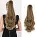 LIANGP Beauty Products Curly Ponytail Hair Synthetic Wig Curly Composite Clip With Claw Long Blonde Wavy Wig For Women Middle Part Curly Wavy Wig Natural Looking Synthetic Fiber Wig F Beauty Tools