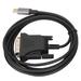 USB C 3.1 to DVI Cable 190cm/74.8in Clear Stable Type C to DVI Cable Adapter for MacBook TV Smartphone