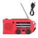 Multifunction Hand Crank Radio ABS Solar Energy SOS Alarm Emergency Flashlight Power Bank