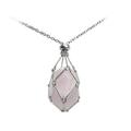 Soug Crystal Stone Holder Necklace DIY Women Vintage Necklace Empty Stone Cage New