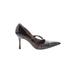 Manolo Blahnik Heels: Brown Baroque Print Shoes - Women's Size 38.5