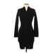 Heart & Hips Casual Dress - Bodycon: Black Print Dresses - New - Women's Size Medium