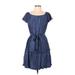 DKNY Casual Dress: Blue Dresses - Women's Size 12