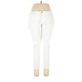 Lauren by Ralph Lauren Jeggings - High Rise Skinny Leg Boyfriend: White Bottoms - Women's Size 16 - White Wash