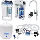 Finerfilters - Dental Surgery rodi Pure Water Filter System with di Filters, Booster Pump, Inline tds Meter, and Chrome Tap-200 Gallons Per Day-6.5L