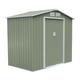 Xl Garden Shed Outdoor Storage Patio With Lockable Door Strong Structure Light Green - Evre