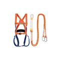 Kit de protection anti-chute avec harnais Avec 2 points de connexion + sangle Lanyard + double