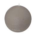 Comptoirdelabougie - Bougie Boule Rustic 10cm Gris