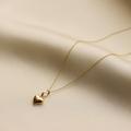 Dainty Heart Necklace, Necklace Set, Gold, 14K Gold