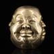 Chinese Antique Pure Copper Four Sided Buddha Head