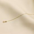 Solid 14K Gold Box Chain Necklace, Delicate Dainty Layered Necklace