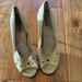 Michael Kors Shoes | Michael Kors Suede Heels | Color: Cream | Size: 9.5
