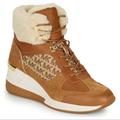 Michael Kors Shoes | Michael Kors Camel Colored Fur Boots | Color: Brown/Tan | Size: 3bb