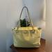 Coach Bags | Coach Pale Yellow Patent Leather Tote F17729 Purse Large | Color: Yellow | Size: Os