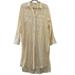 Free People Dresses | Free People Nwt Button Down Yellow Stripe Shirt Oversized Long Sleeve Dress | Color: Yellow | Size: S