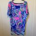 Lilly Pulitzer Dresses | Lilly Pulitzer Women's Lowe Dress Coastal Retreat | Color: Blue/Pink | Size: M