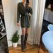 Anthropologie Dresses | Anthropologie Army Green Silk Shirt Dress | Color: Green | Size: Xs