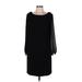 Ann Taylor Casual Dress - Mini: Black Solid Dresses - New - Women's Size 8