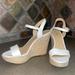 Michael Kors Shoes | Michael Kors Wedges | Color: Tan/White | Size: 7.5