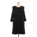 J.Jill Casual Dress - Shift: Black Solid Dresses - Women's Size X-Large Petite