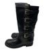 Michael Kors Shoes | Michael Kors Dhalia Reece Buckle Black Boots Size 4 (Girls) | Color: Black/Gold | Size: 4bb