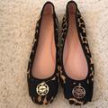 Kate Spade Shoes | Kate Spade Fur Animal Print Flats Size 7 | Color: Black/Tan | Size: 7