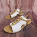 Coach Shoes | *Read Desc* Coach Phila Womens Sz 9 B Gold Brass Buckle Jelly Flat Thong Sandals | Color: Gold | Size: 9