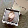 Michael Kors Accessories | Michael Kors Argyle Logo Rose Gold Watch Mk3156 | Color: Gold/Silver/Tan | Size: Os