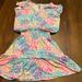 Lilly Pulitzer Dresses | Lilly Pulitzer Women’s Cotton Romper In Amazing Condition Worn Once! | Color: Blue/Pink | Size: Xxs