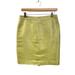 J. Crew Skirts | J. Crew Silk Blend Lime Green Animal Print Jacquard Pencil Skirt | Color: Green/Yellow | Size: 4