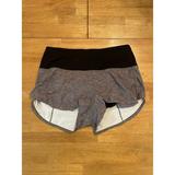 Lululemon Shorts | Lululemon Speed Up Shorts Size 8 Gray Black Heather Lux Updated Fit | Color: Black/Gray | Size: 8