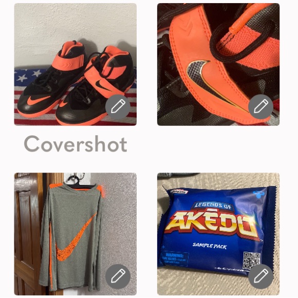 Nike Shoes | 3 Piece=New Nike Lebron High-Tops 3y+Nike Dri-Fit Top Xl | Color: Black/Orange | Size: 6bb