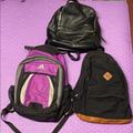 Adidas Bags | 3 Backpacks Bundle | Color: Black/Purple | Size: Os