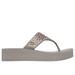 Skechers Women's Vinyasa - New Glamour Sandals | Size 8.0 | Taupe | Synthetic | Vegan
