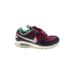 Nike Sneakers: Burgundy Color Block Shoes - Women's Size 9 - Round Toe