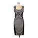Bar III Casual Dress - Sheath Scoop Neck Sleeveless: Black Dresses - Women's Size Medium