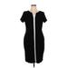 Talbots Casual Dress - Sheath: Black Dresses - Women's Size 16 Petite