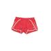 Adidas Athletic Shorts: Red Color Block Activewear - Women's Size Medium