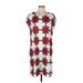 Lolly Wolly Doodle Casual Dress - Shift: Red Graphic Dresses - Women's Size Medium