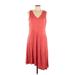 Simply Vera Vera Wang Casual Dress: Red Dresses - Women's Size Large