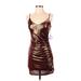 Forever 21 Cocktail Dress - Mini: Brown Dresses - New - Women's Size Small