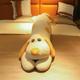 EacTEL Giant Pug Plush Toy Plush Cute Animal Cushion Long Pillow Child Doll Kids Girl Gift Birthday 100cm 2