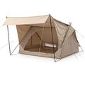 Canvas Wall Tent, 4 Season Yurt Tent On Cotton Cloth Large Tent, Glamping Tent, For Camping Hiking Christmas Party