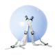Baoblaze Somersault Auxiliary Ball Fitness Ball Training Accessories Automatic Return Stability Ball Yoga Ball for Home Dance Children, Blue