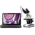 AmScope - 40X-2500X LED Digital Binocular Compound Microscope w 3D Stage + 3MP USB Camera - B120C-E3