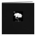Pioneer 12 x 12-inch Book Cloth Cover Post Bound Album, Black