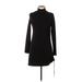 Theory Casual Dress - Sweater Dress: Black Dresses - New - Women's Size Large